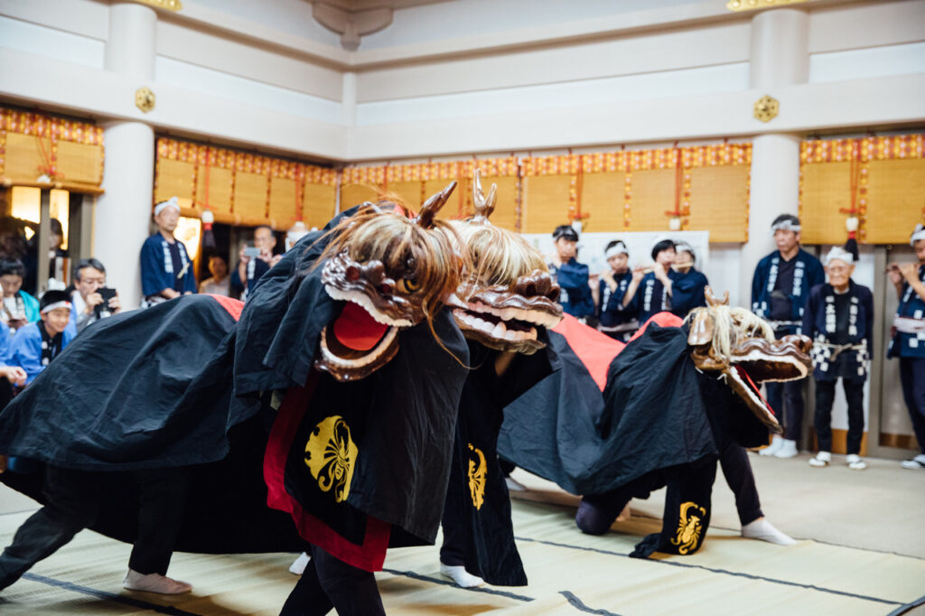 備前獅子舞太鼓唄　公開稽古